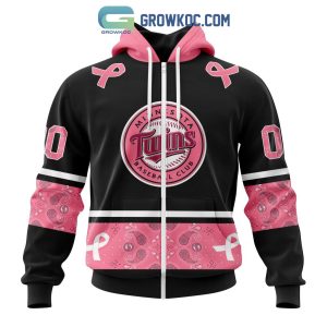 Minnesota Twins MLB In Classic Style With Paisley In October We Wear Pink Breast Cancer Hoodie T Shirt