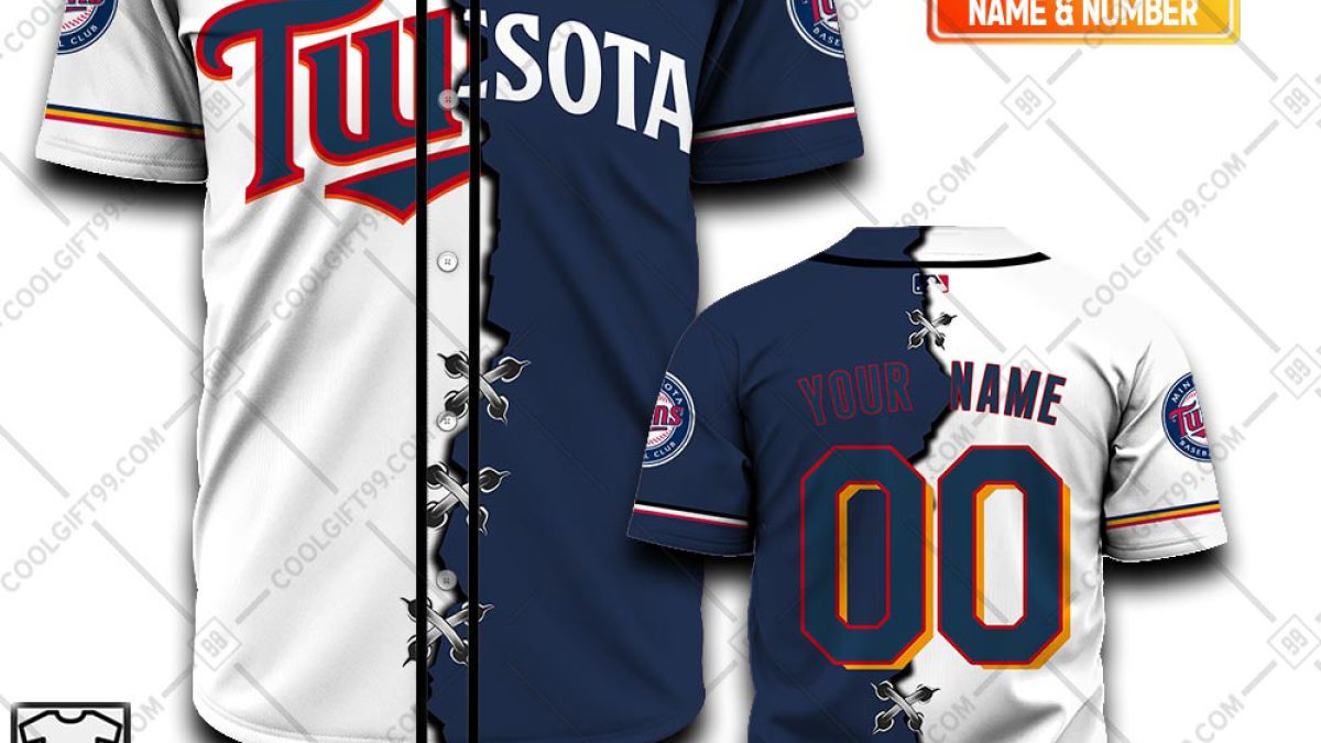 Minnesota Twins MLB Personalized Name Number Baseball Jersey Shirt