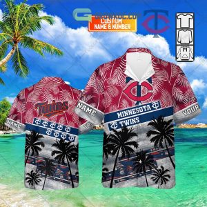 Minnesota Twins MLB Personalized Palm Tree Hawaiian Shirt