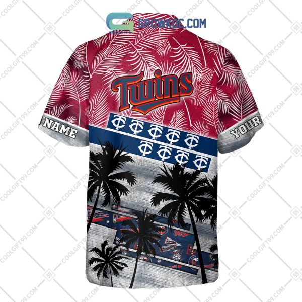 Minnesota Twins MLB Personalized Palm Tree Hawaiian Shirt