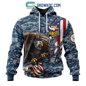 Minnesota Vikings NFL Honor US Navy Veterans All Gave Some Some Gave All Personalized Hoodie T Shirt