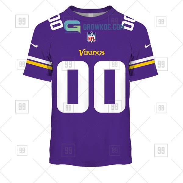 Minnesota Vikings NFL Personalized Home Jersey Hoodie T Shirt