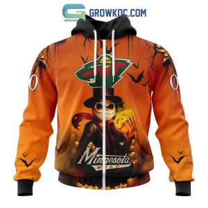 Minnesota Wild NHL Special Jack Skellington Halloween Concepts Hoodie T Shirt