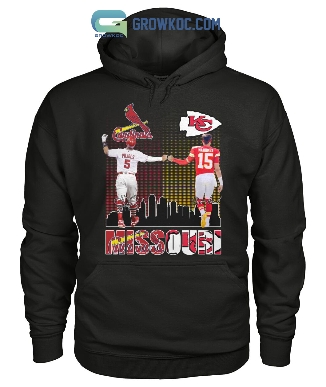 Missouri ST Louis Cardinals Pujols Kansas City Chiefs Patrick Mahomes T Shirt