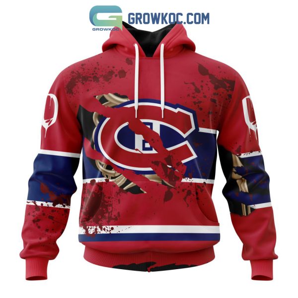 Montreal Canadiens NHL Special Design Jersey With Your Ribs For Halloween Hoodie T Shirt