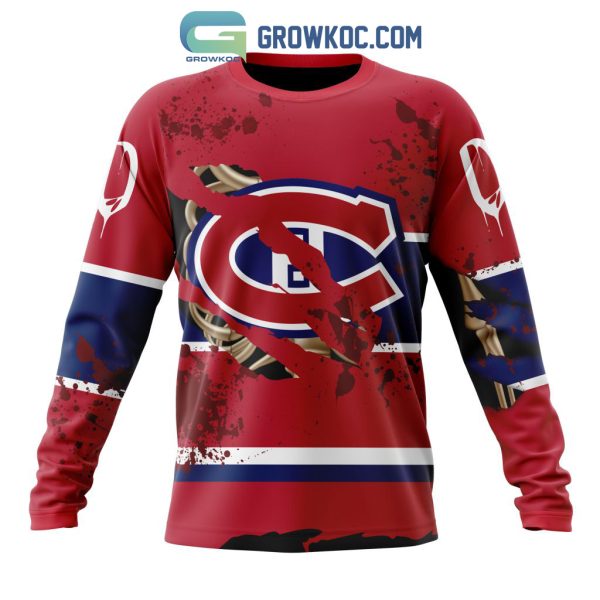 Montreal Canadiens NHL Special Design Jersey With Your Ribs For Halloween Hoodie T Shirt