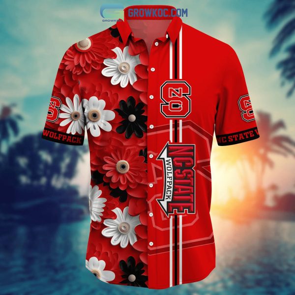 NC State Wolfpack NCAA Flower Hawaiian Shirt