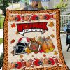Nebraska Cornhuskers NCAA Football Welcome Fall Pumpkin Halloween Fleece Blanket Quilt