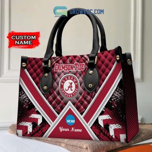 NCAA Alabama Crimson Tide Custom Name Women Handbags And Women Purse Wallet