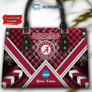 NCAA Alabama Crimson Tide Custom Name Women Handbags And Women Purse Wallet