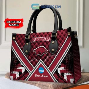 NCAA Arkansas Razorbacks Custom Name Women Handbags And Women Purse Wallet