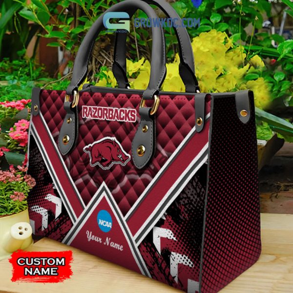 NCAA Arkansas Razorbacks Custom Name Women Handbags And Women Purse Wallet