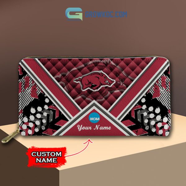 NCAA Arkansas Razorbacks Custom Name Women Handbags And Women Purse Wallet