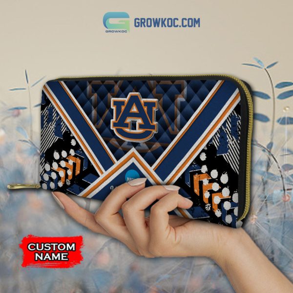 NCAA Auburn Tigers Custom Name Women Handbags And Women Purse Wallet