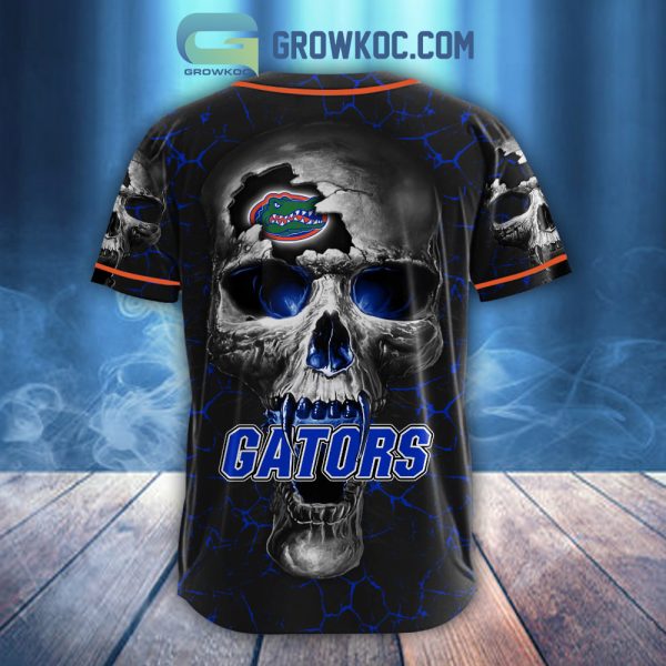 NCAA Florida Gators Personalized Skull Design Baseball Jersey