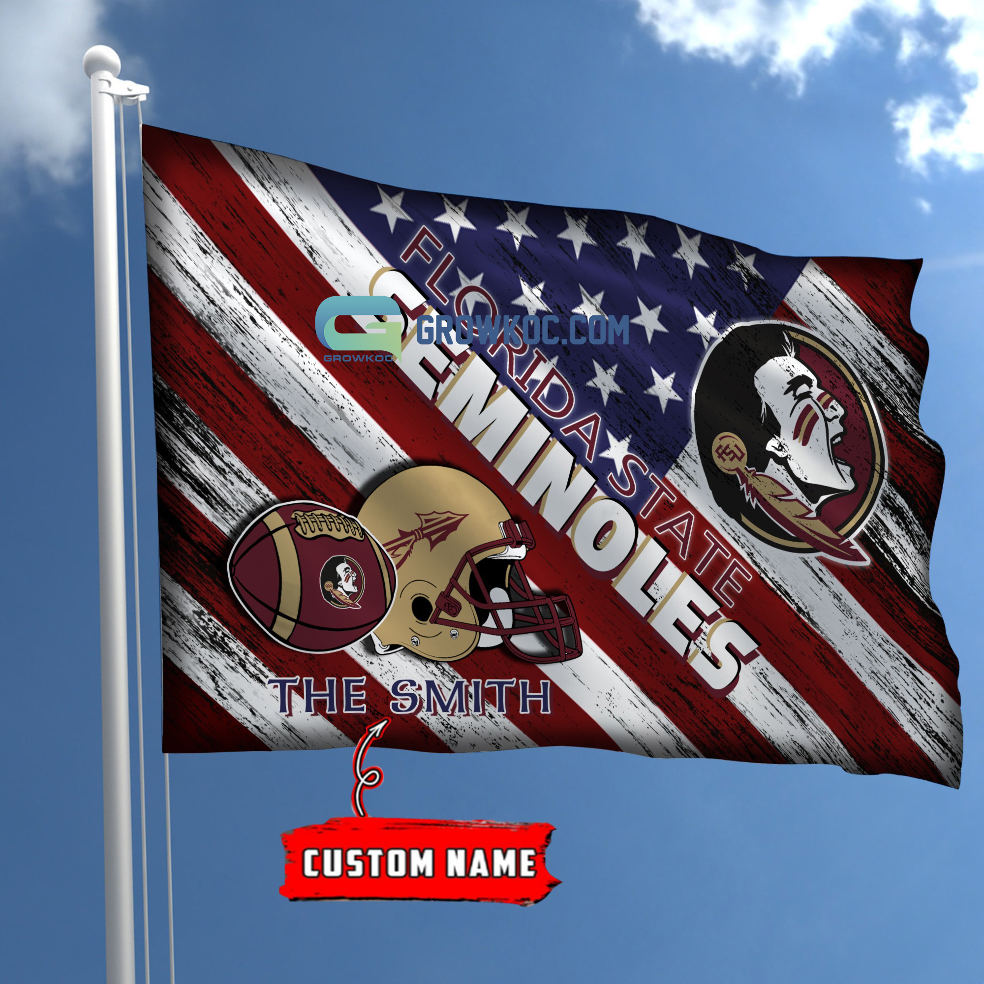 : Georgia / Florida House Divided Garden Flag :  Football