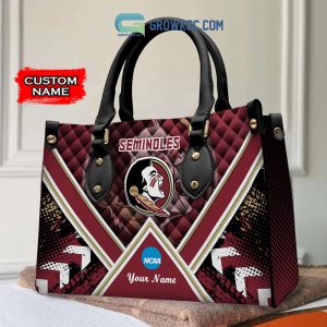 Florida State Seminoles Personalized Diamond Design Women Handbags and Woman Purse Wallet