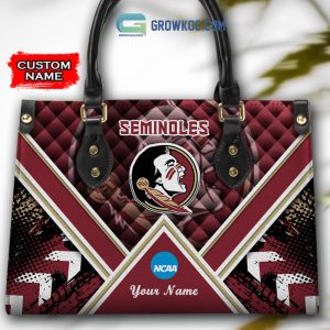 NCAA Florida State Seminoles Custom Name Women Handbags And Women Purse Wallet