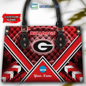 NCAA Georgia Bulldogs Custom Name Women Handbags And Women Purse Wallet