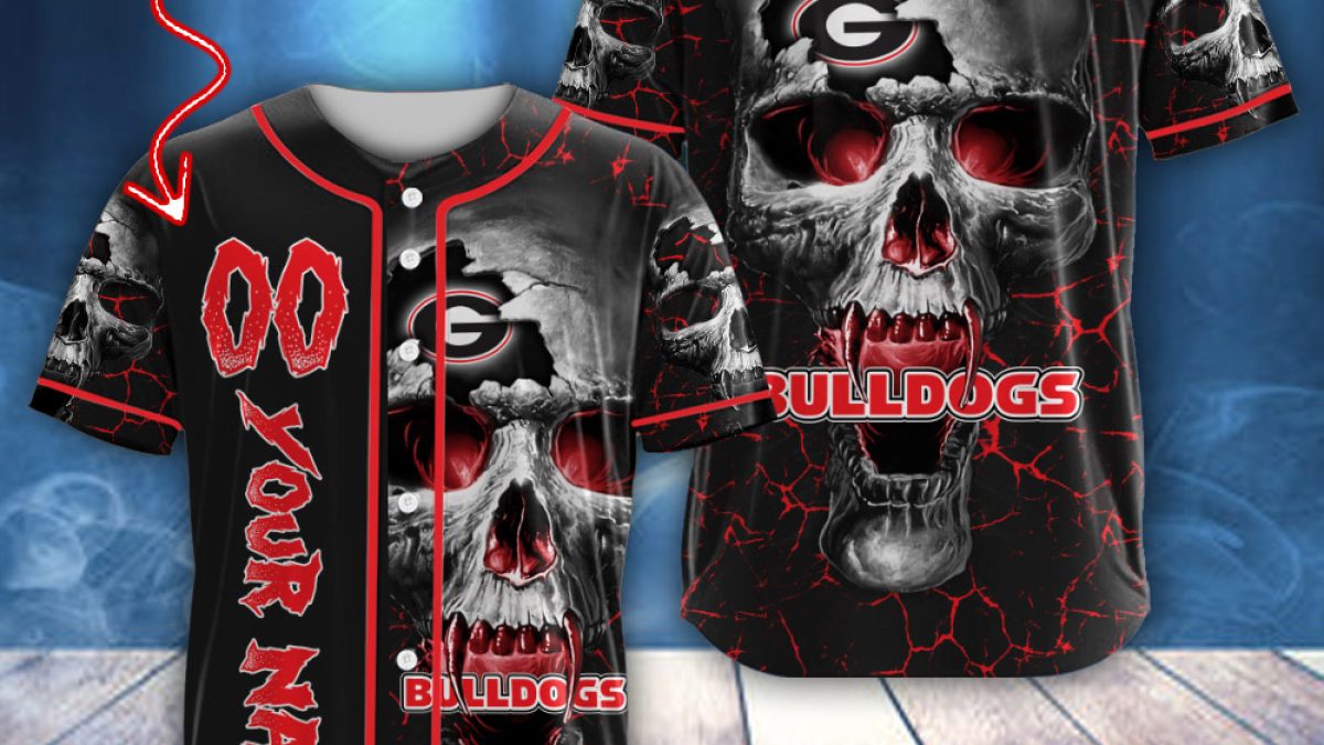 Bulldogs Red Baseball Jersey