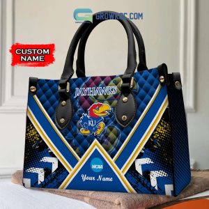 NCAA Kansas Jayhawks Custom Name Women Handbags And Women Purse Wallet