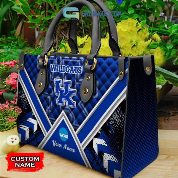 NCAA Kentucky Wildcats Custom Name Women Handbags And Women Purse Wallet