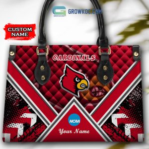 NCAA Louisville Cardinals Custom Name Women Handbags And Women Purse Wallet