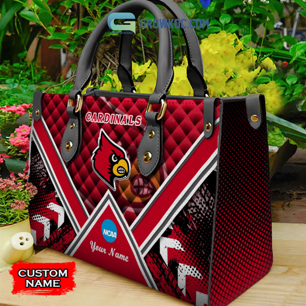 Louisville Cardinals Personalized Diamond Design Women Handbags and Woman Purse  Wallet - Growkoc