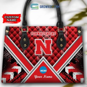NCAA Nebraska Cornhuskers Custom Name Women Handbags And Women Purse Wallet