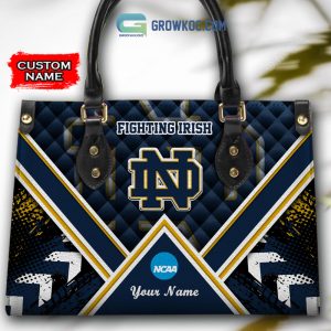 NCAA Notre Dame Fighting Irish Custom Name Women Handbags And Women Purse Wallet