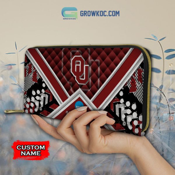 NCAA Oklahoma Sooners Custom Name Women Handbags And Women Purse Wallet