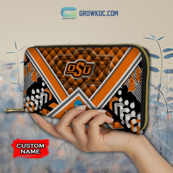 NCAA Oklahoma State Cowboys Custom Name Women Handbags And Women Purse Wallet