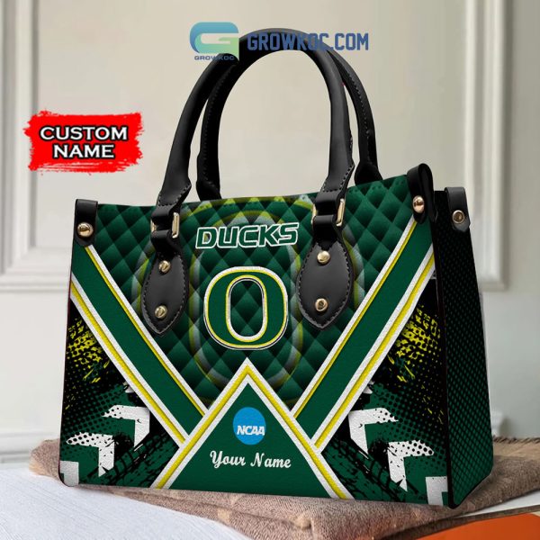 NCAA Oregon Ducks Custom Name Women Handbags And Women Purse Wallet