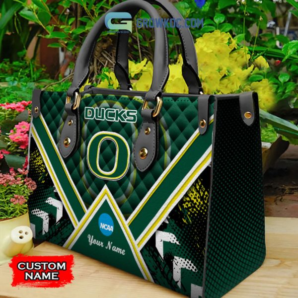 NCAA Oregon Ducks Custom Name Women Handbags And Women Purse Wallet