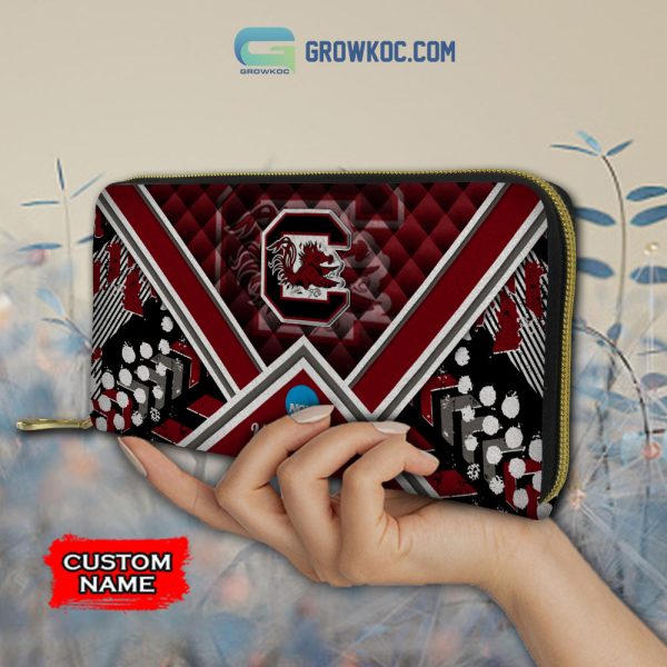 NCAA South Carolina Gamecocks Custom Name Women Handbags And Women Purse Wallet