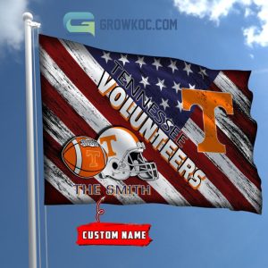 NCAA Tennessee Volunteers Custom Name USA House Garden Flag