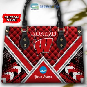 NCAA Wisconsin Badgers Custom Name Women Handbags And Women Purse Wallet