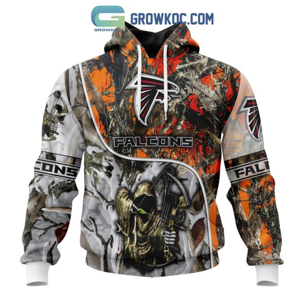 NFL Atlanta Falcons Special Fall And Winter Bow Hunting Personalized Hoodie T Shirt