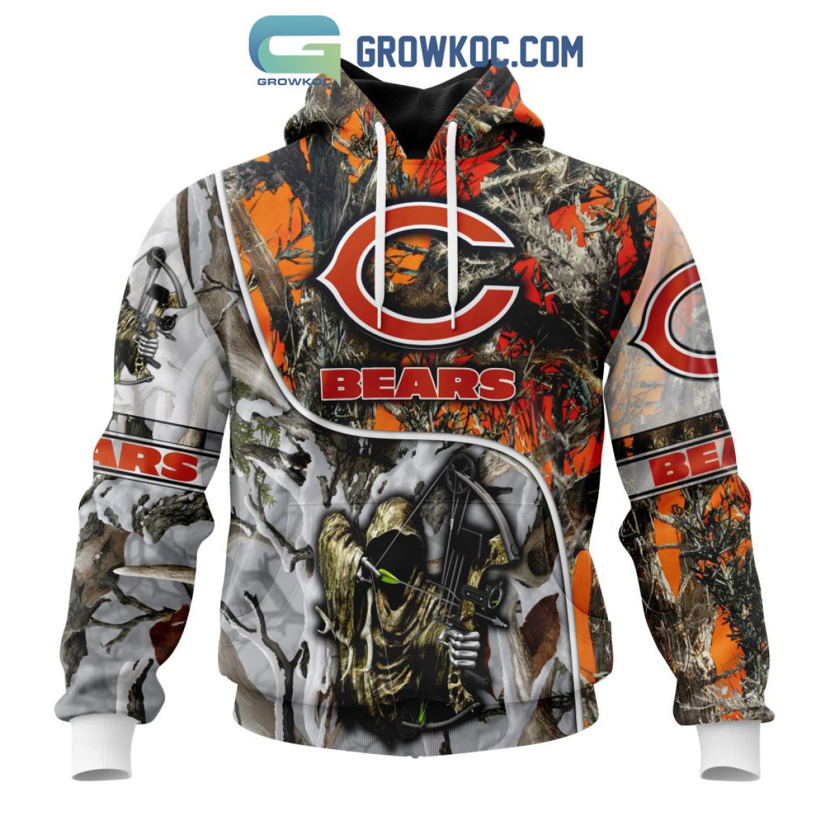 chicago bears zip up hoodies