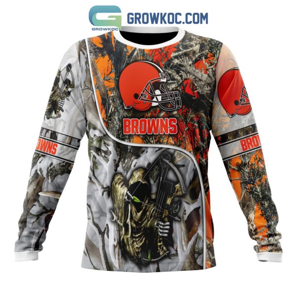 NFL Cleveland Browns Special Fall And Winter Bow Hunting Personalized Hoodie T Shirt