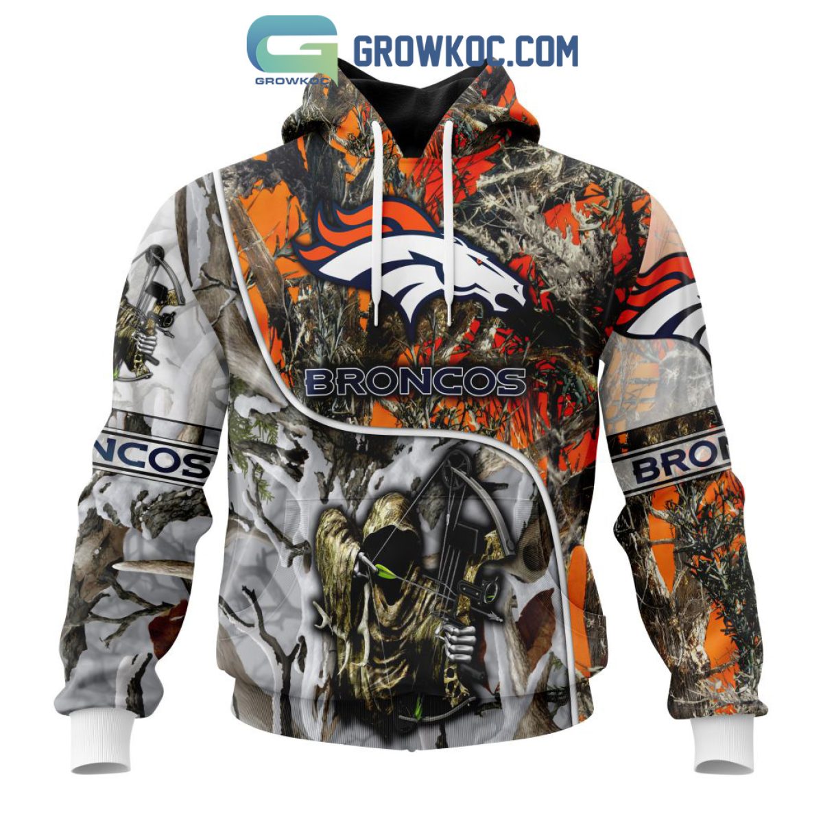 NFL Denver Broncos Special Fall And Winter Bow Hunting Personalized Hoodie  T Shirt - Growkoc