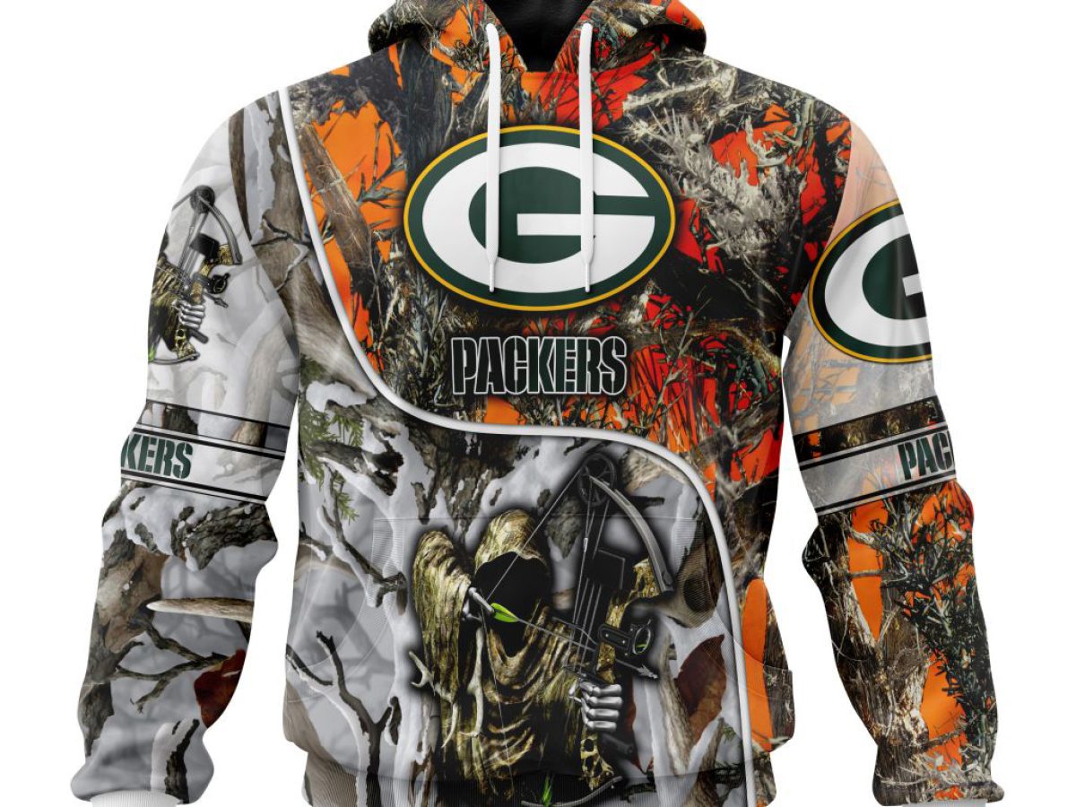 Green Bay Packers 3D Camo Veteran Hoodie, Shirt