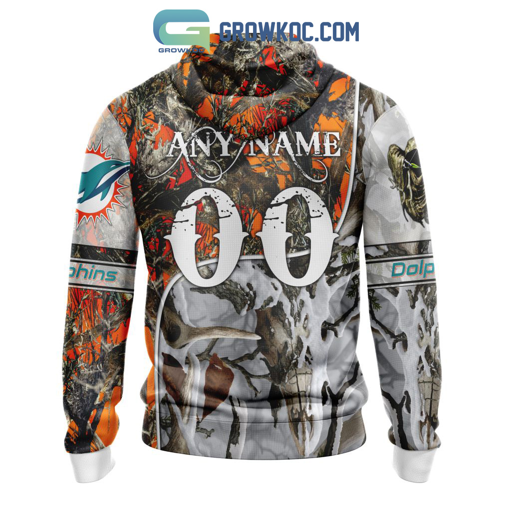 NFL Miami Dolphins Baseball Jersey 3D Personalized Skull Embrace