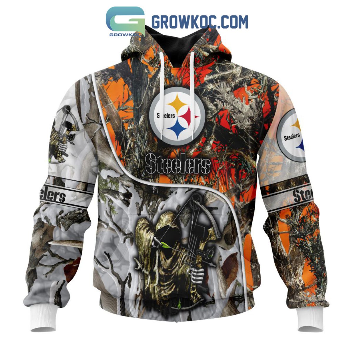 NFL Pittsburgh Steelers Special Fall And Winter Bow Hunting Personalized  Hoodie T Shirt - Growkoc