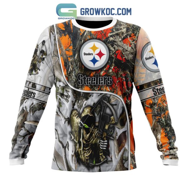 NFL Pittsburgh Steelers Special Fall And Winter Bow Hunting Personalized Hoodie T Shirt