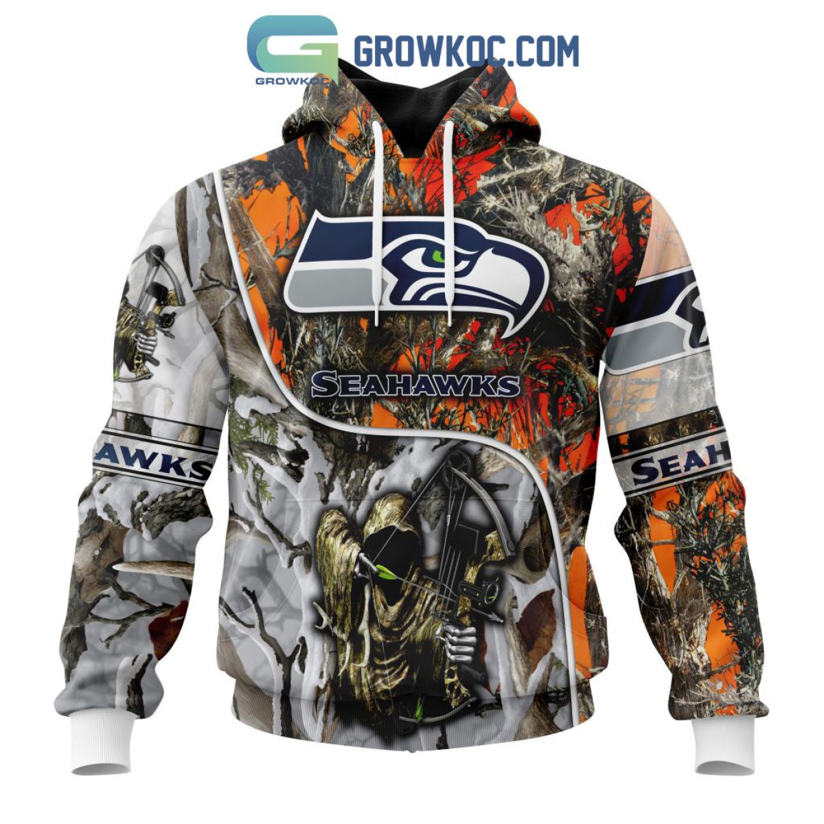 NFL Seattle Seahawks Special Fall And Winter Bow Hunting Personalized Hoodie  T Shirt - Growkoc