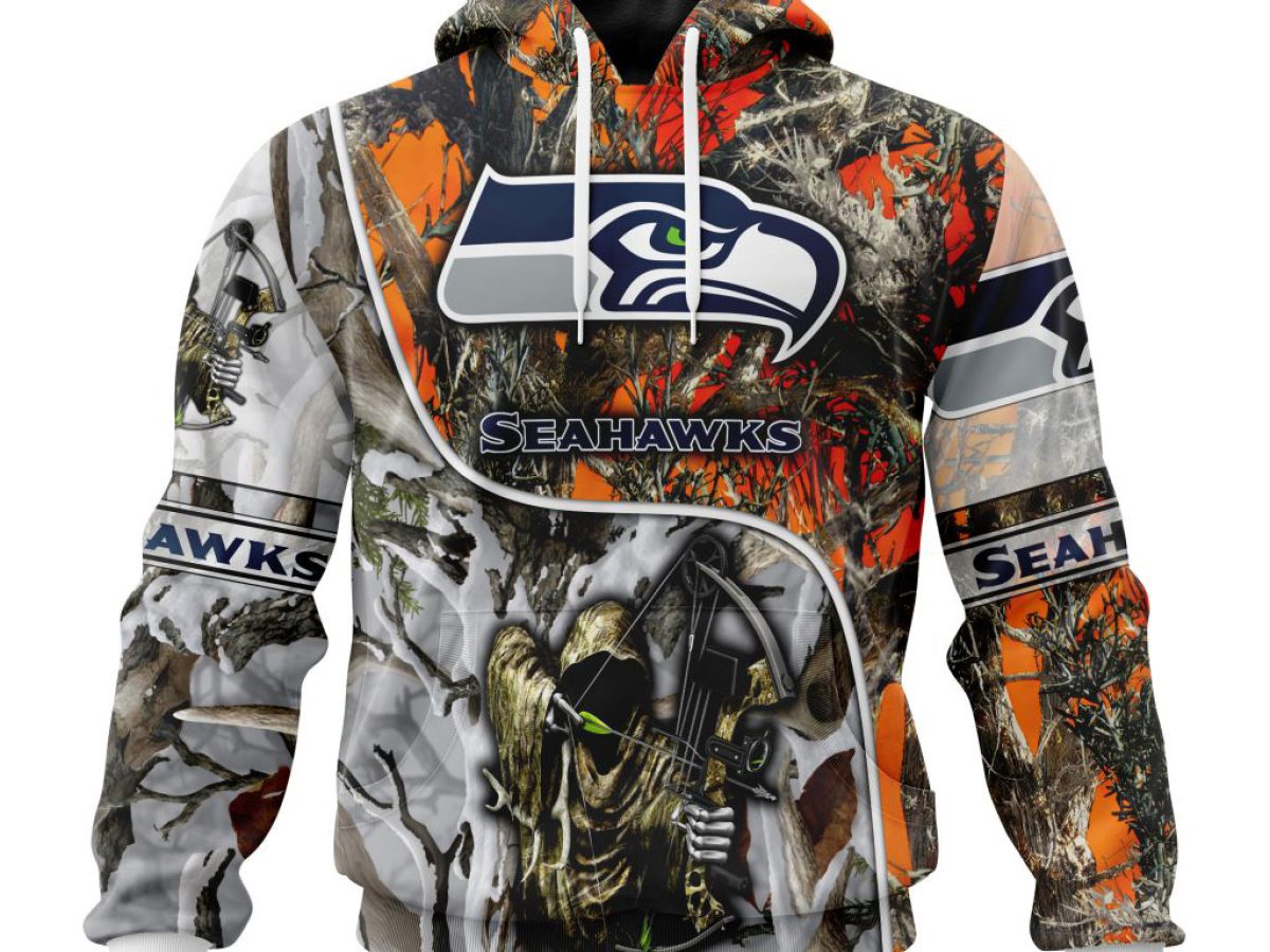 Seattle Seahawks NFL Special Camo Realtree Hunting Personalized Hoodie T  Shirt - Growkoc