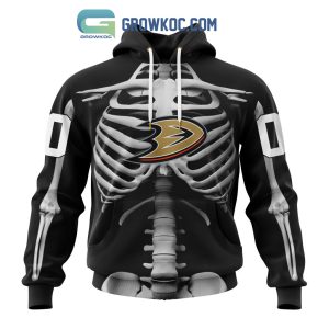 NHL Anaheim Ducks Special Skeleton Costume For Halloween Hoodie T Shirt