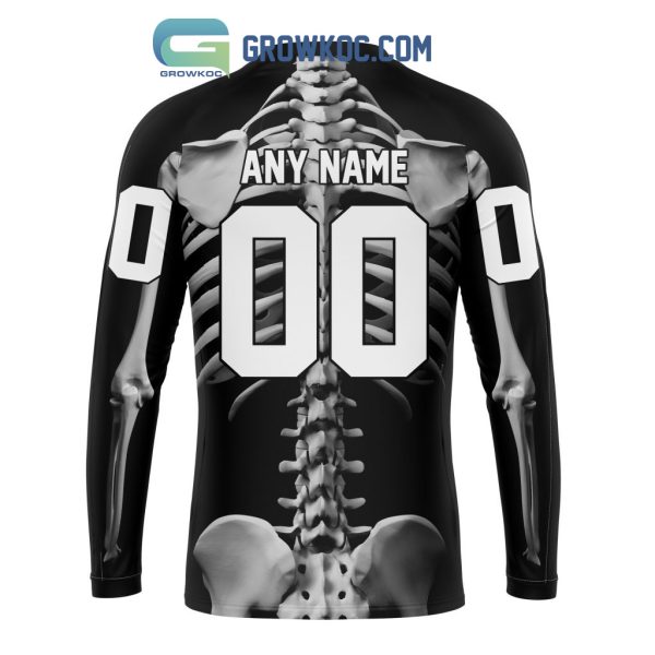 NHL Anaheim Ducks Special Skeleton Costume For Halloween Hoodie T Shirt