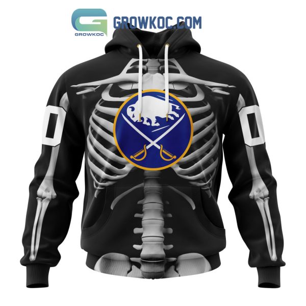 NHL Buffalo Sabres Special Skeleton Costume For Halloween Hoodie T Shirt